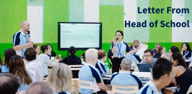 Letter from Head of School