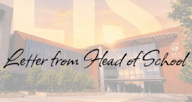 Letter from Head of School