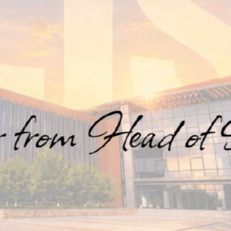 Letter from Head of School